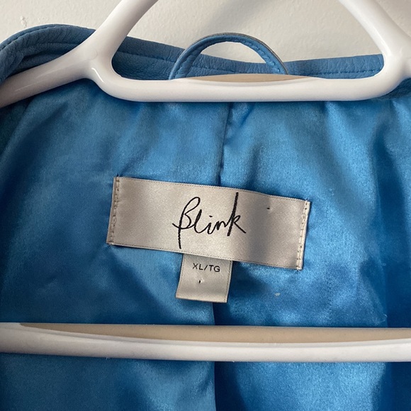 Blue Leather Jacket - Picture 4 of 6